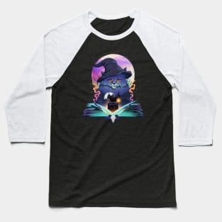 Book of Cat Wizard Baseball T-Shirt